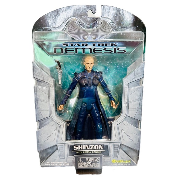 Star Trek Nemesis Shinzon with Reman Dagger Art Asylum 2002 Figure NEW - SEALED! - Picture 1 of 8